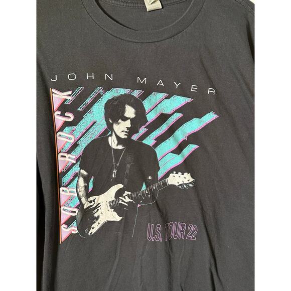 John Mayer Men's Black U.S. Tour 2022 Sob Rock Concert Shirt Size 2XL - Picture 2 of 5
